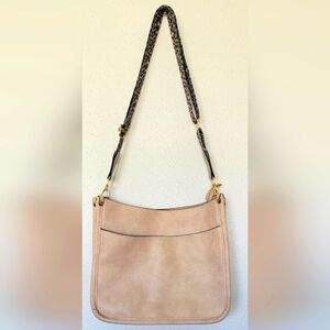 SHEIN leopard print crossbody/shoulder bag